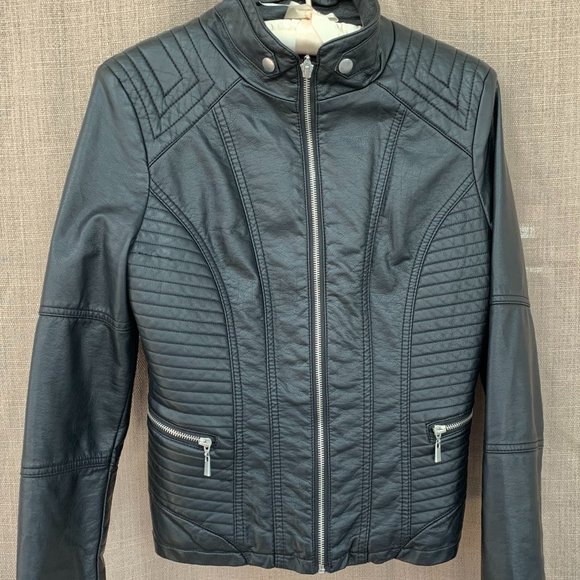Olivia Miller Jackets & Blazers - Olivia Miller Moto Faux Leather Jacket